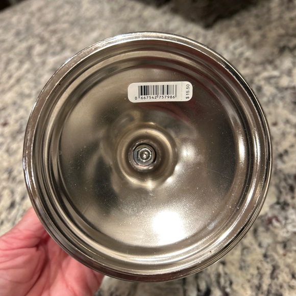 Bath and Body Works 3 Wick Candle Holder Glitter  Bow  Sparkle Pedestal - Picture 5 of 7